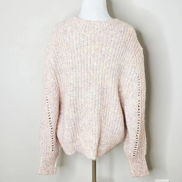 New Topshop Open Knit Pink Sweater 12 - Picture 4 of 6
